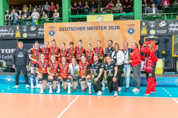 Volleyball BL Damen: Double perfekt: VfB Suhl LOTTO Thüringen feiert erste Meisterschaft der Vereinsgeschichte